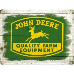 Placa metalica - John Deere Quality Farm Equipment - 30x40 cm